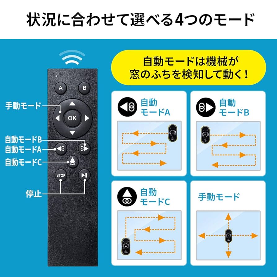 自動窓拭き ロボット200-CD051 サンワサプライ サンワダイレクト本店 サンワサプライ【オフィス・PC周辺通販】